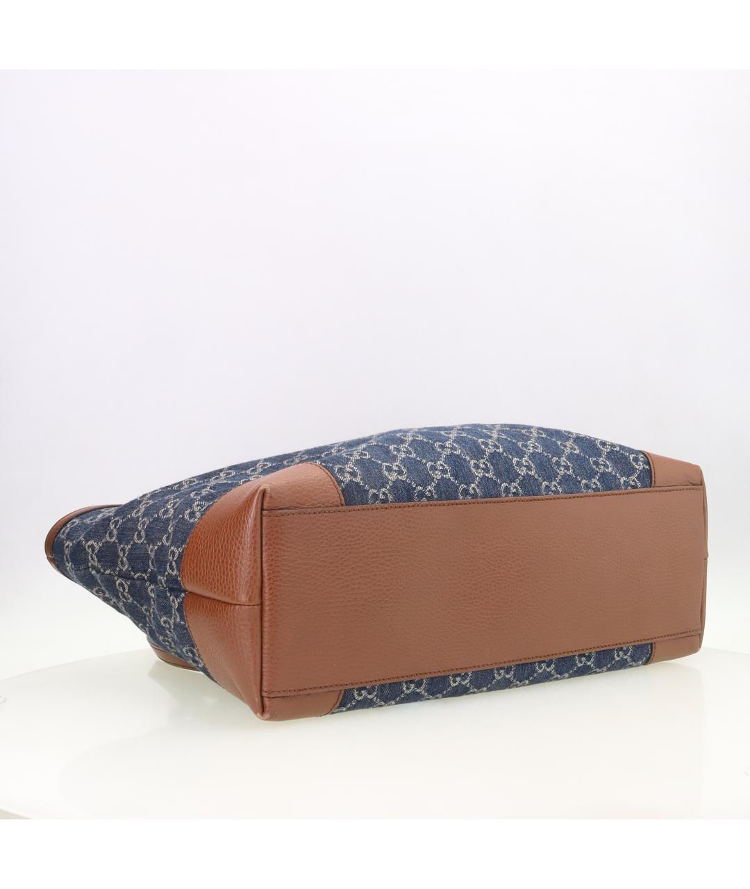 GUCCI Синяя сумка тоут, фото 5