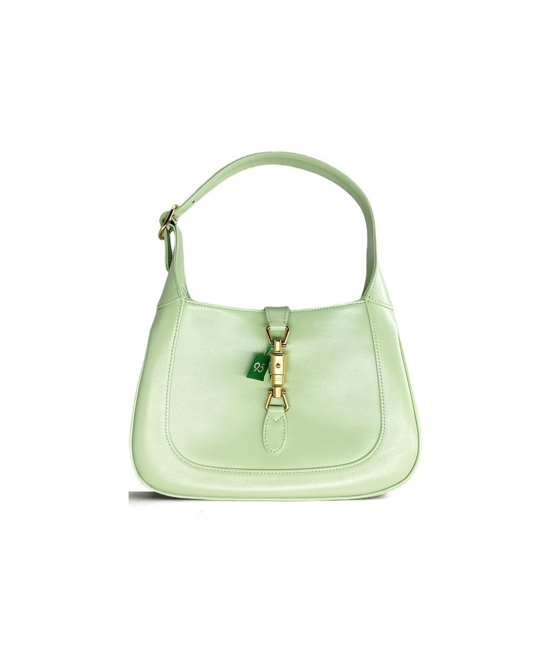 GUCCI Салатовая кожаная сумка через плечо, фото 2