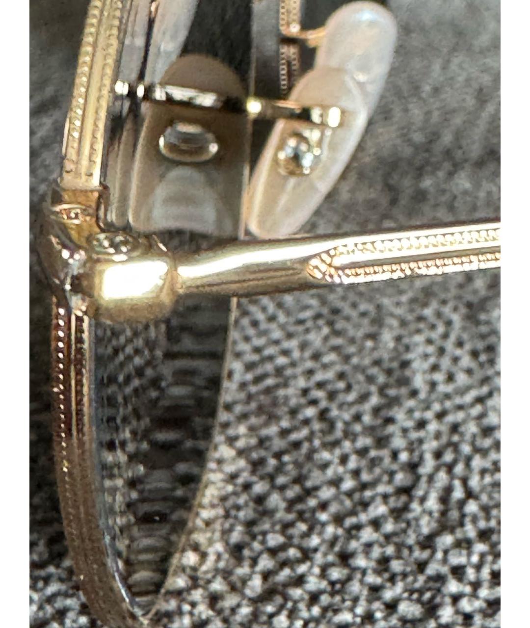 RAY BAN Золотые металлические солнцезащитные очки, фото 3