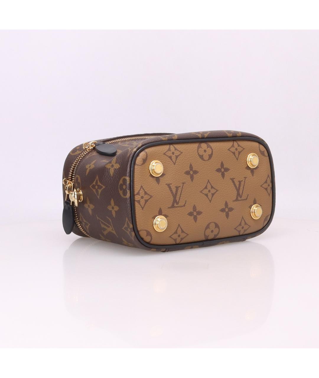 LOUIS VUITTON Коричневая косметичка, фото 7