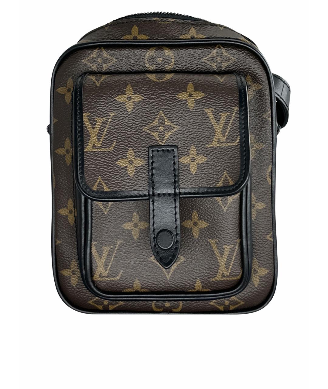LOUIS VUITTON Коричневая барсетка, фото 1