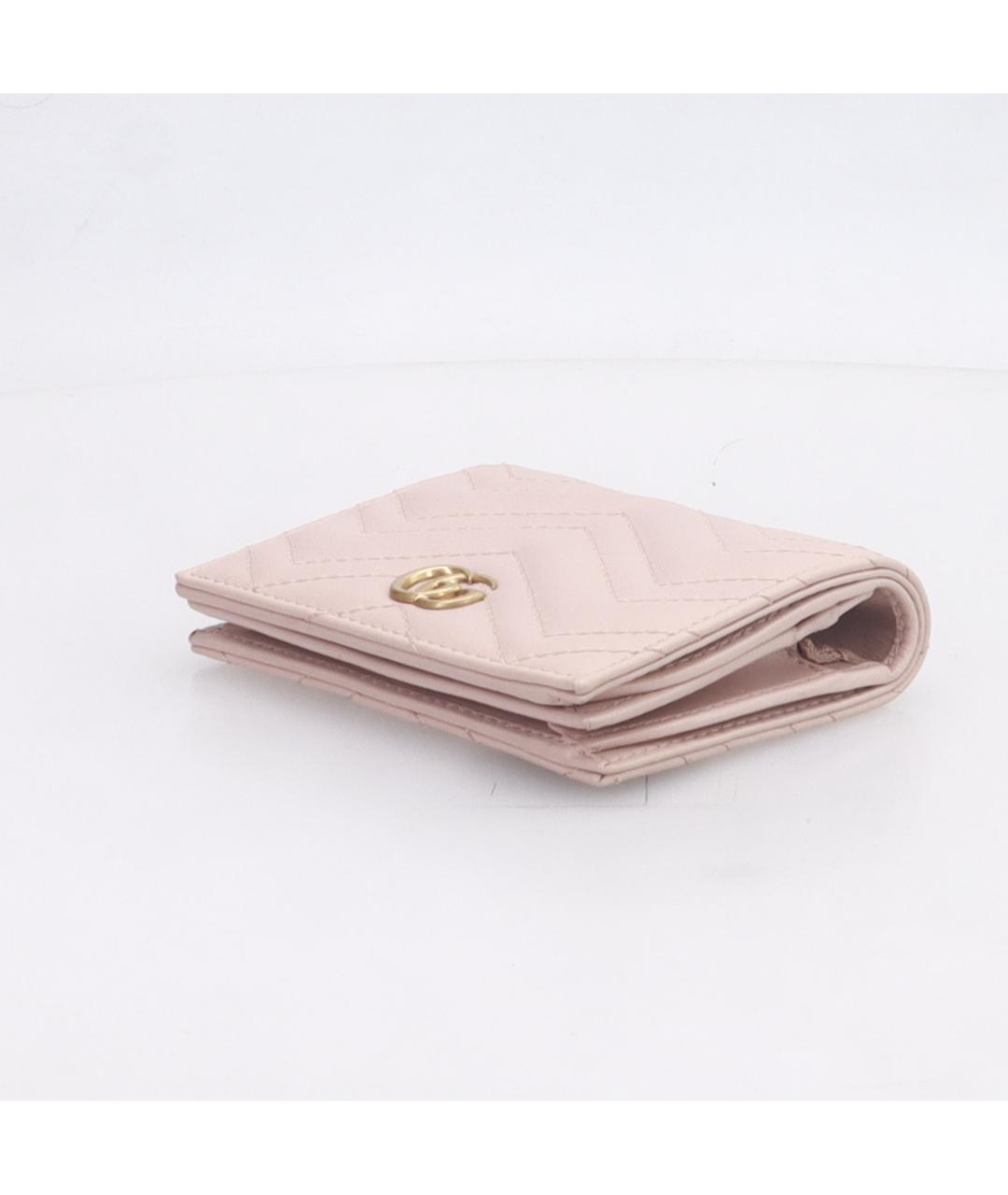 GUCCI Розовый кожаный кошелек, фото 6