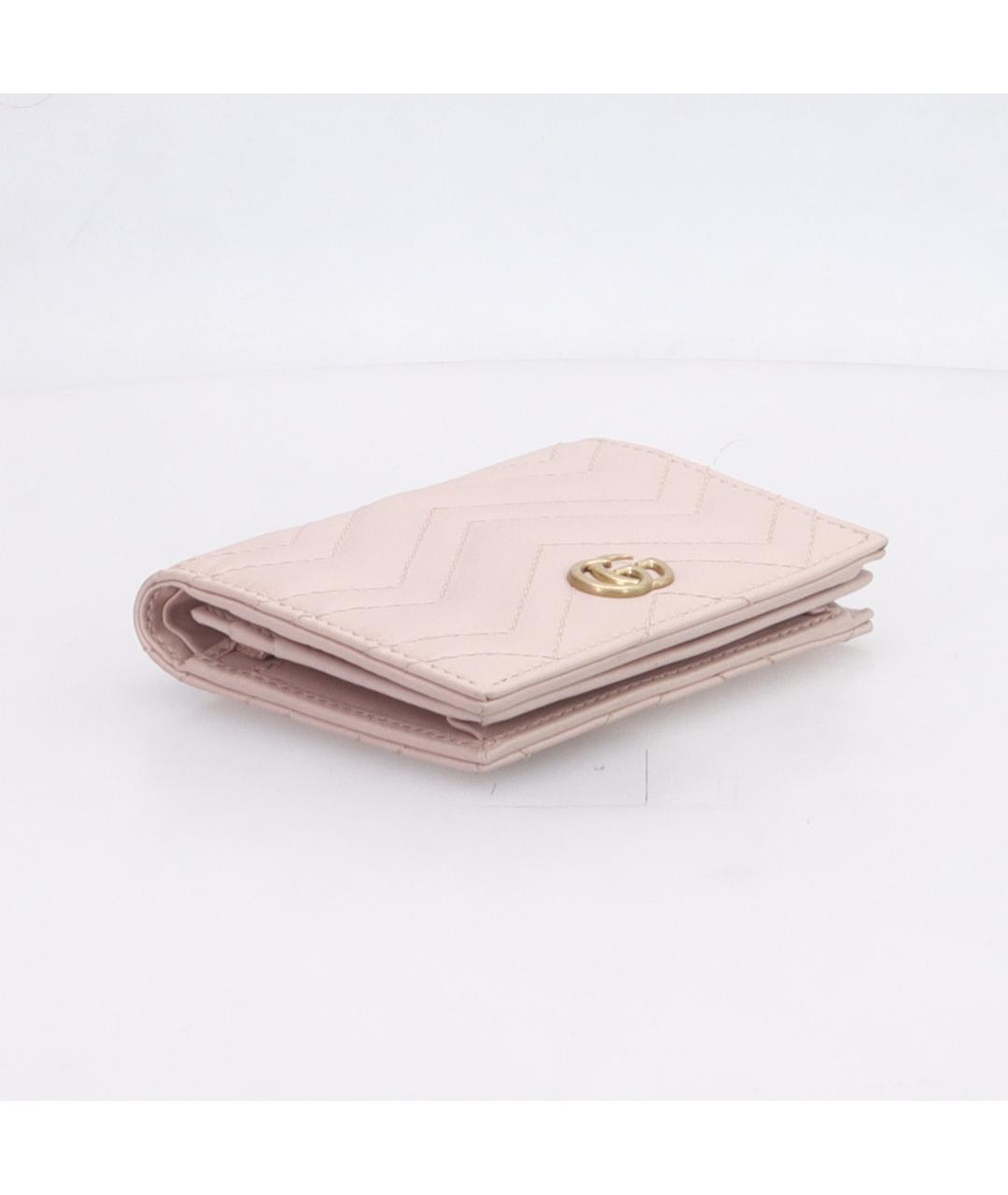 GUCCI Розовый кожаный кошелек, фото 5