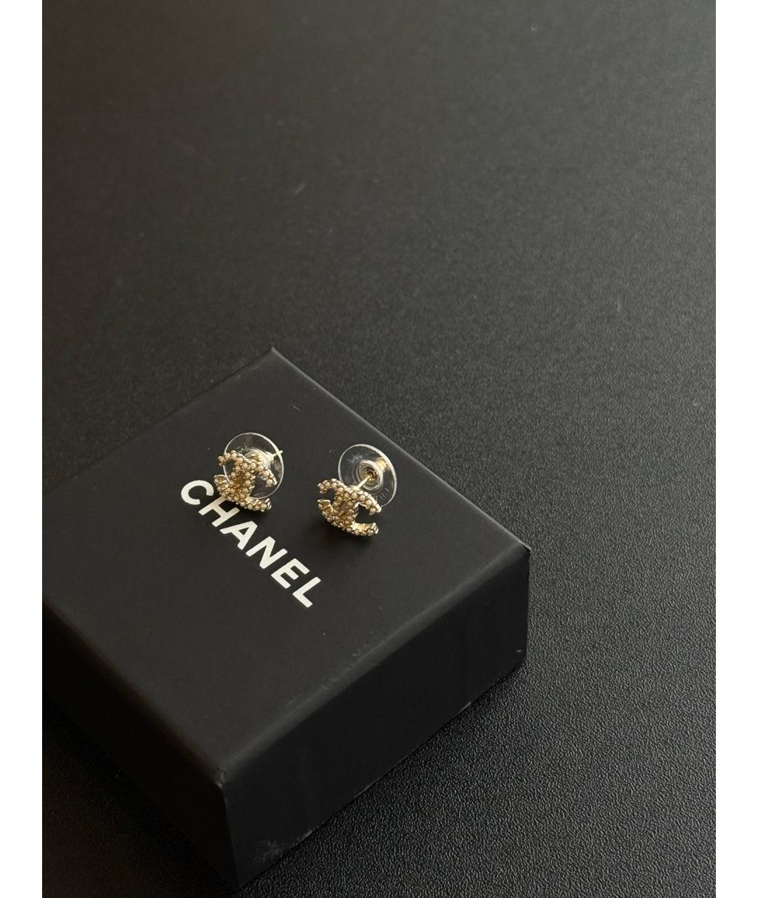 CHANEL Металлические серьги, фото 3