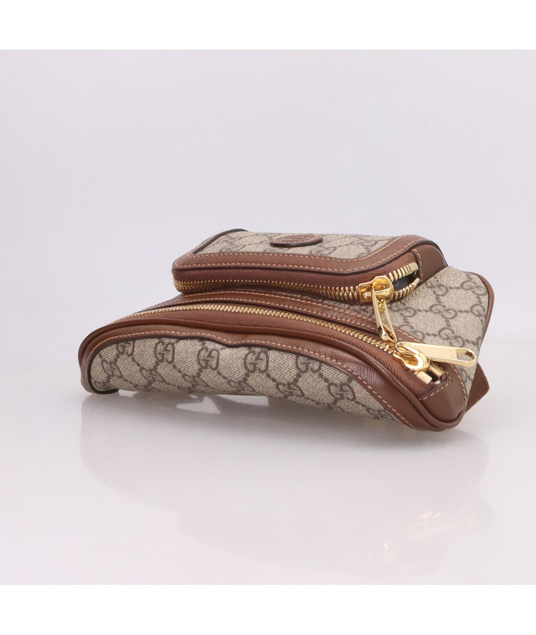 GUCCI Коричневая поясная сумка, фото 8