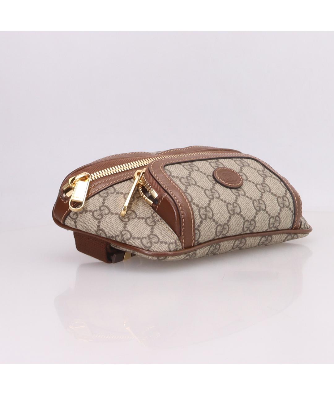 GUCCI Коричневая поясная сумка, фото 5