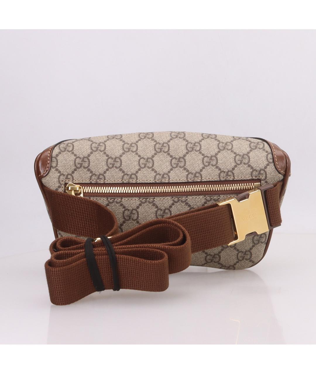 GUCCI Коричневая поясная сумка, фото 3
