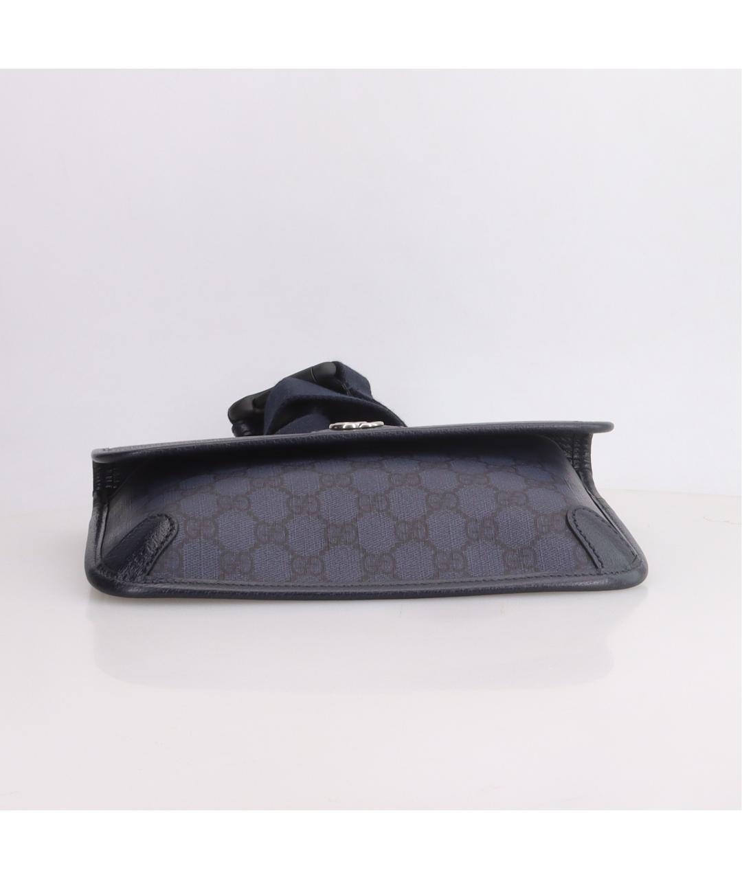 GUCCI Темно-синяя поясная сумка, фото 5