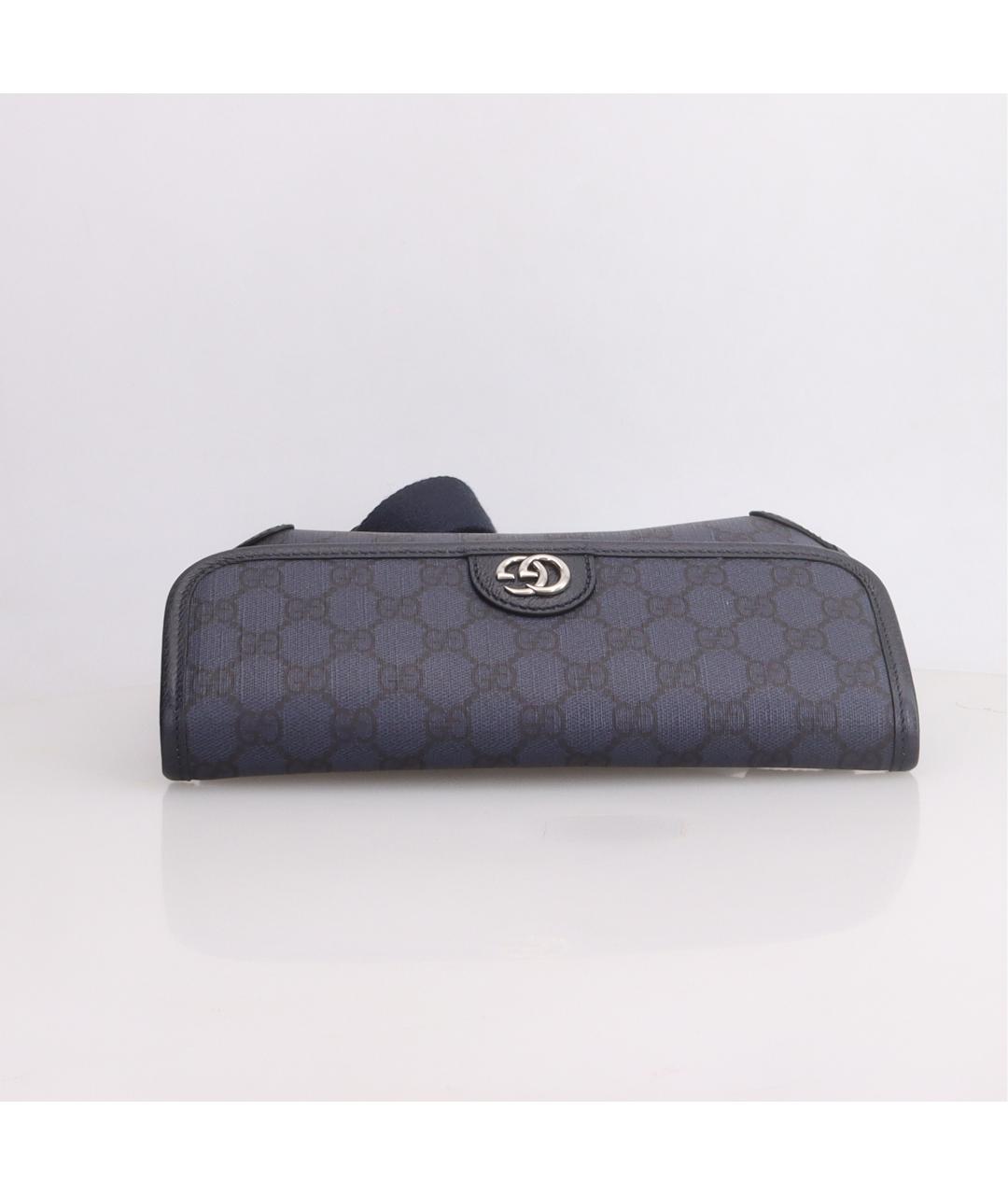 GUCCI Темно-синяя поясная сумка, фото 6
