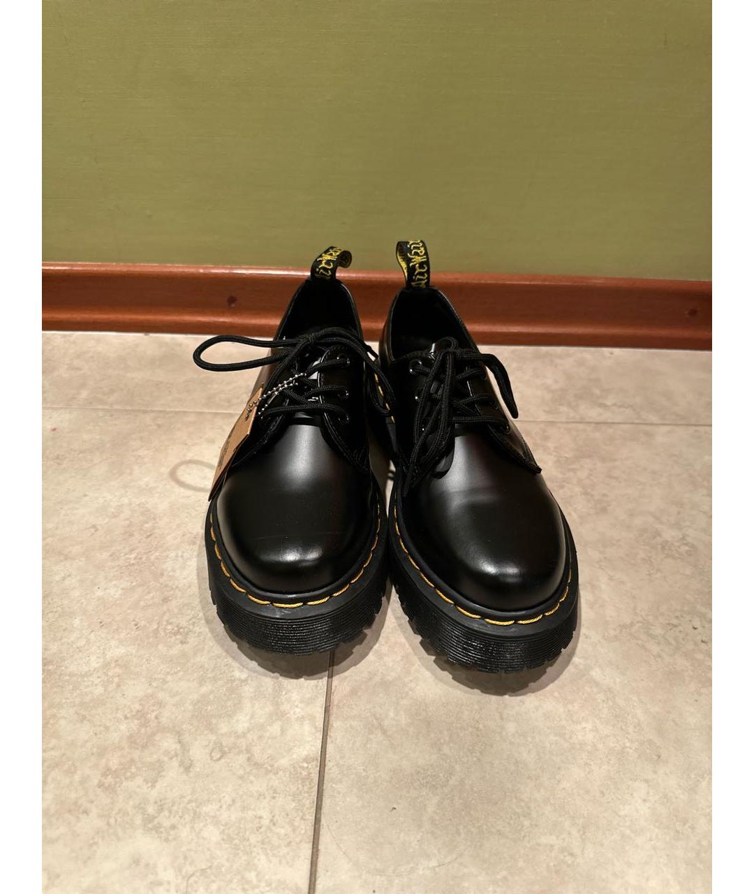 DR. MARTENS Черные кожаные ботинки, фото 3