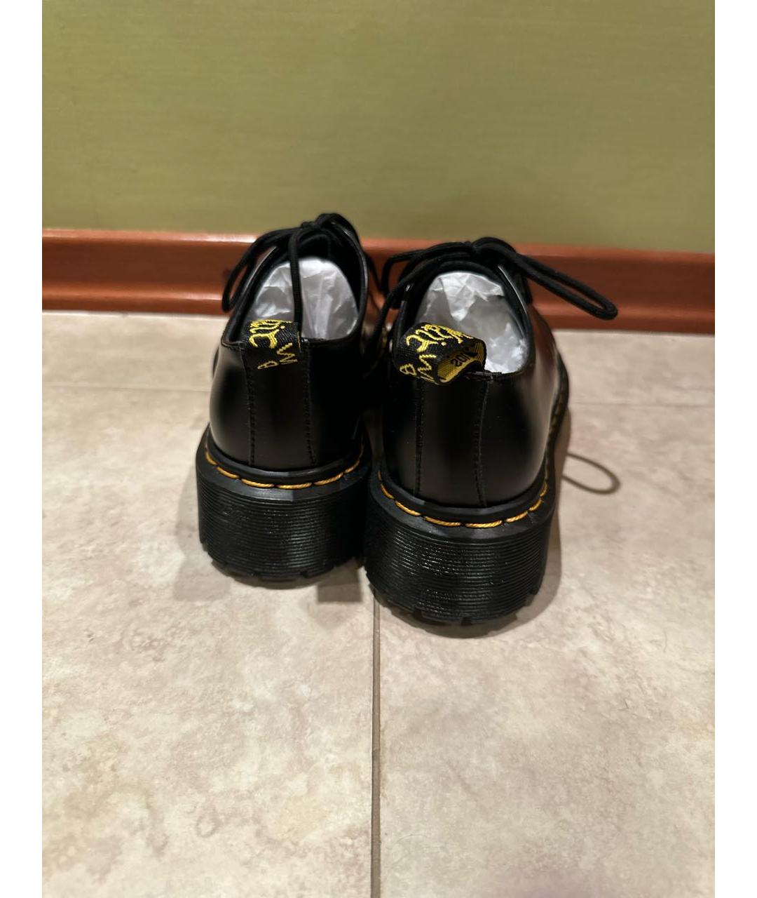 DR. MARTENS Черные кожаные ботинки, фото 5