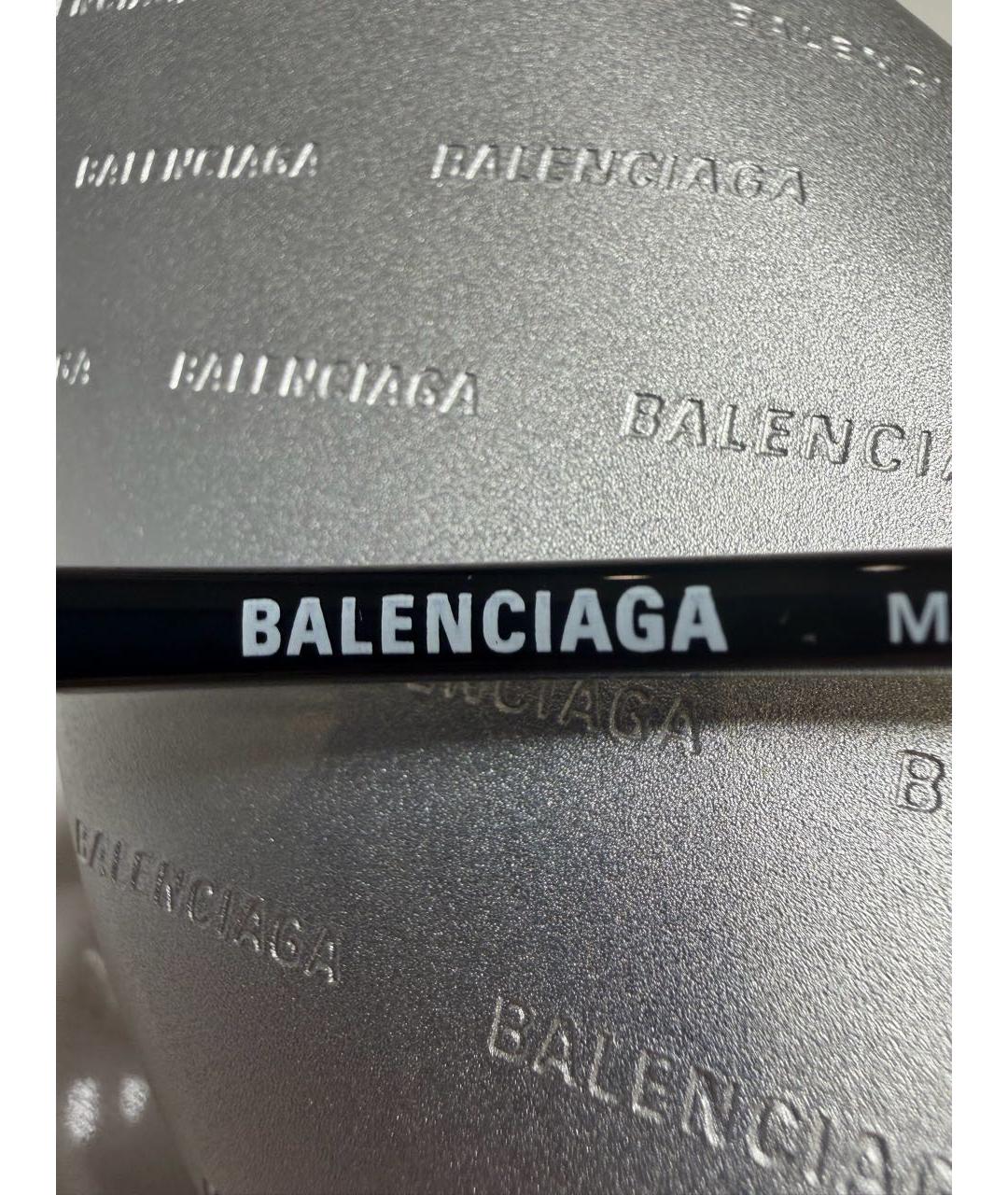 BALENCIAGA Черные пластиковые солнцезащитные очки, фото 6
