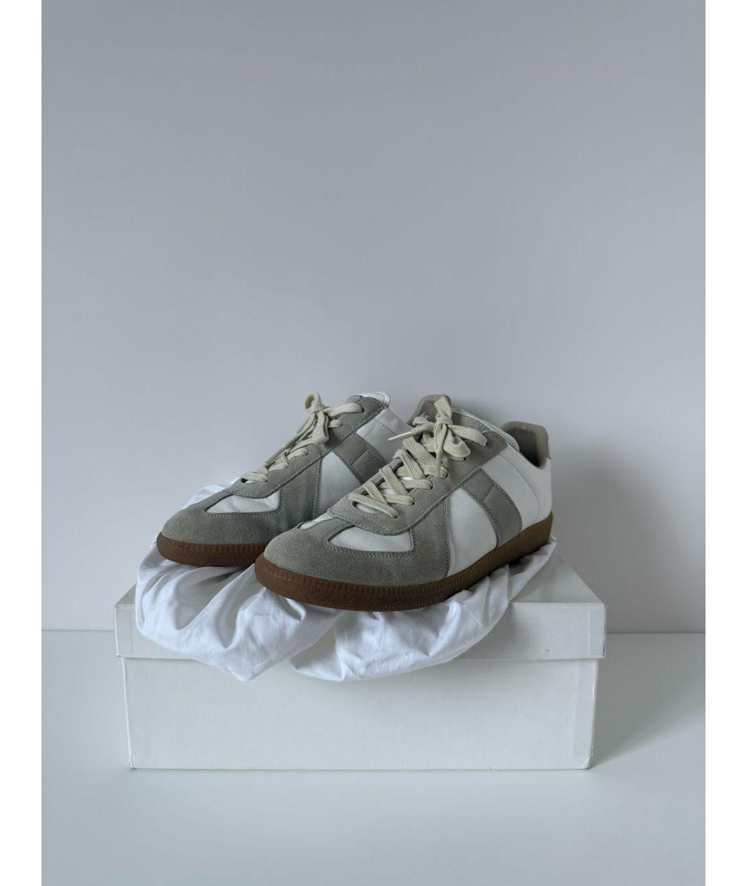 MAISON MARGIELA Белые низкие кроссовки / кеды, фото 2