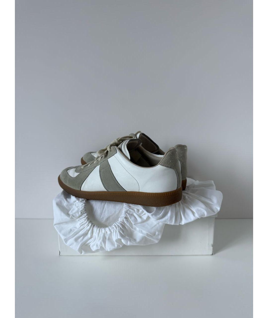 MAISON MARGIELA Белые низкие кроссовки / кеды, фото 3