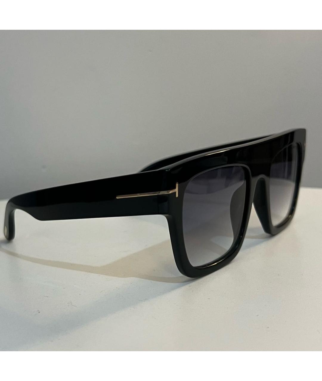 TOM FORD Черные пластиковые солнцезащитные очки, фото 5