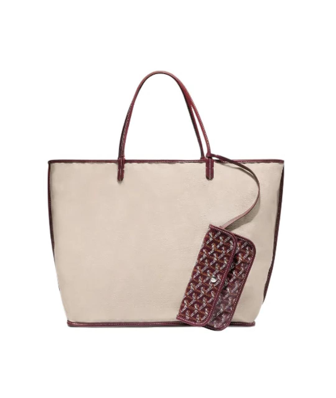 GOYARD Бордовая сумка тоут, фото 3