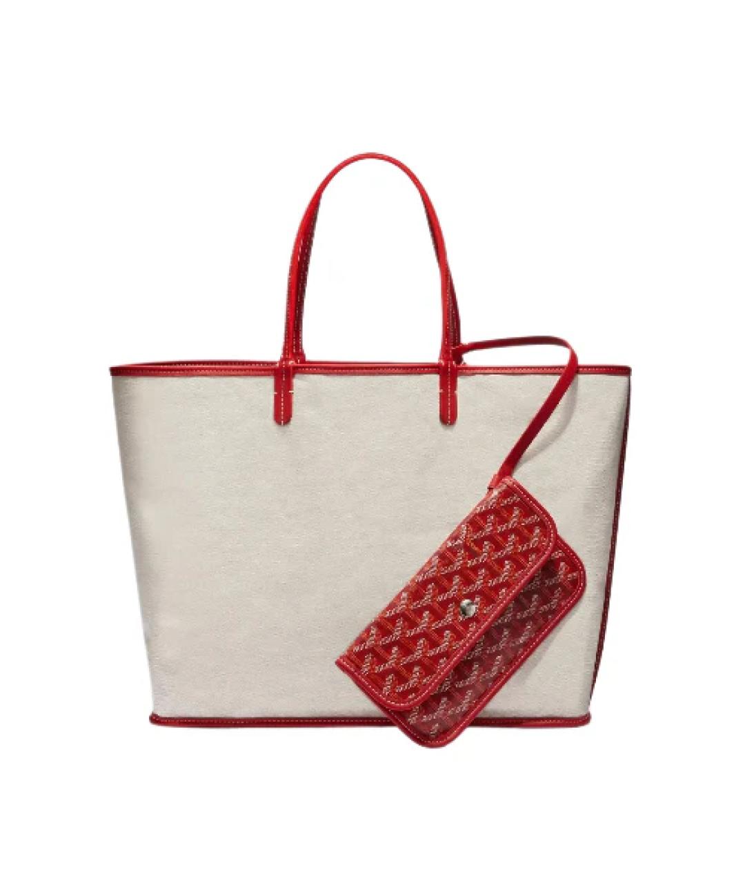 GOYARD Красная сумка тоут, фото 3