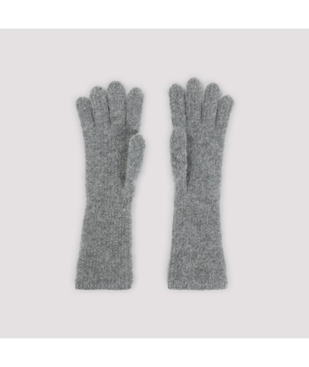 JACQUEMUS Серые перчатки, фото 2