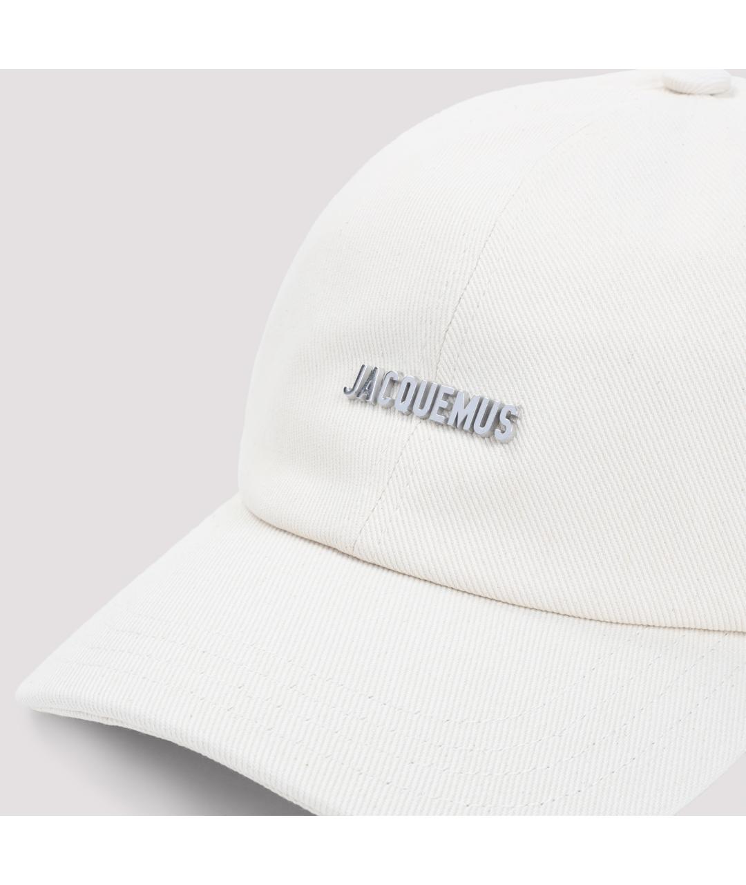 JACQUEMUS Белая хлопковая кепка, фото 3