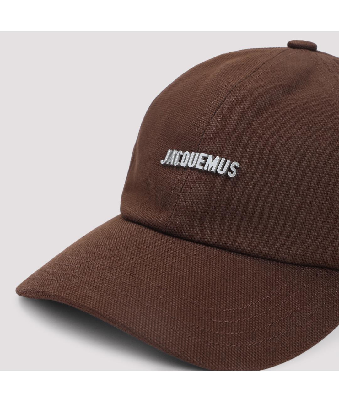 JACQUEMUS Коричневая хлопковая кепка/бейсболка, фото 3