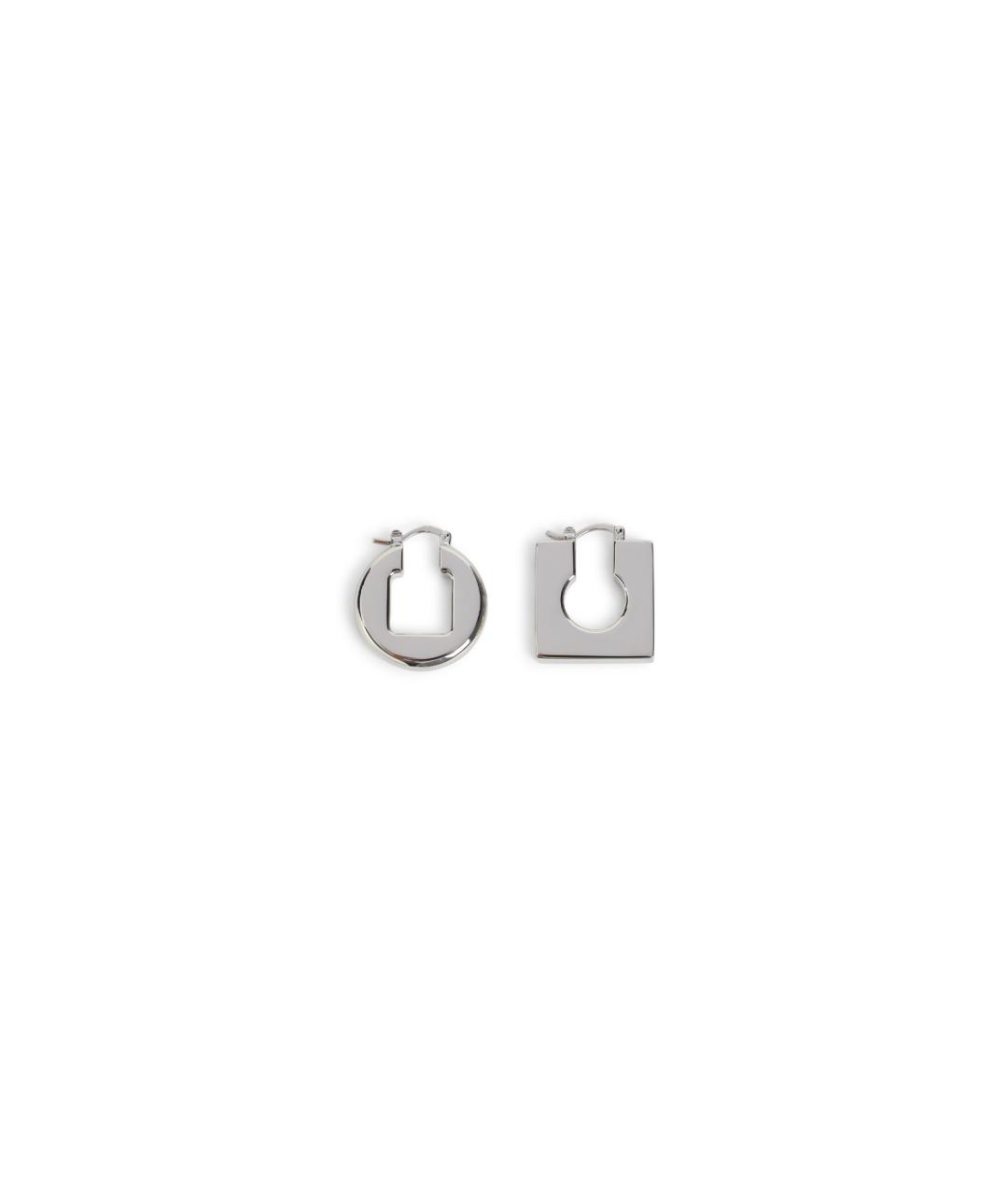 JACQUEMUS Серебряные металлические серьги, фото 1