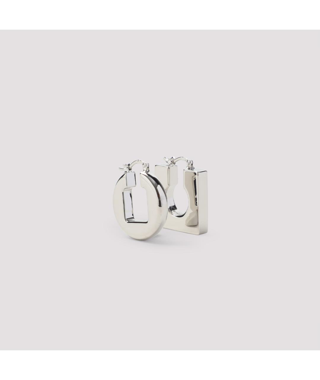 JACQUEMUS Серебряные металлические серьги, фото 2