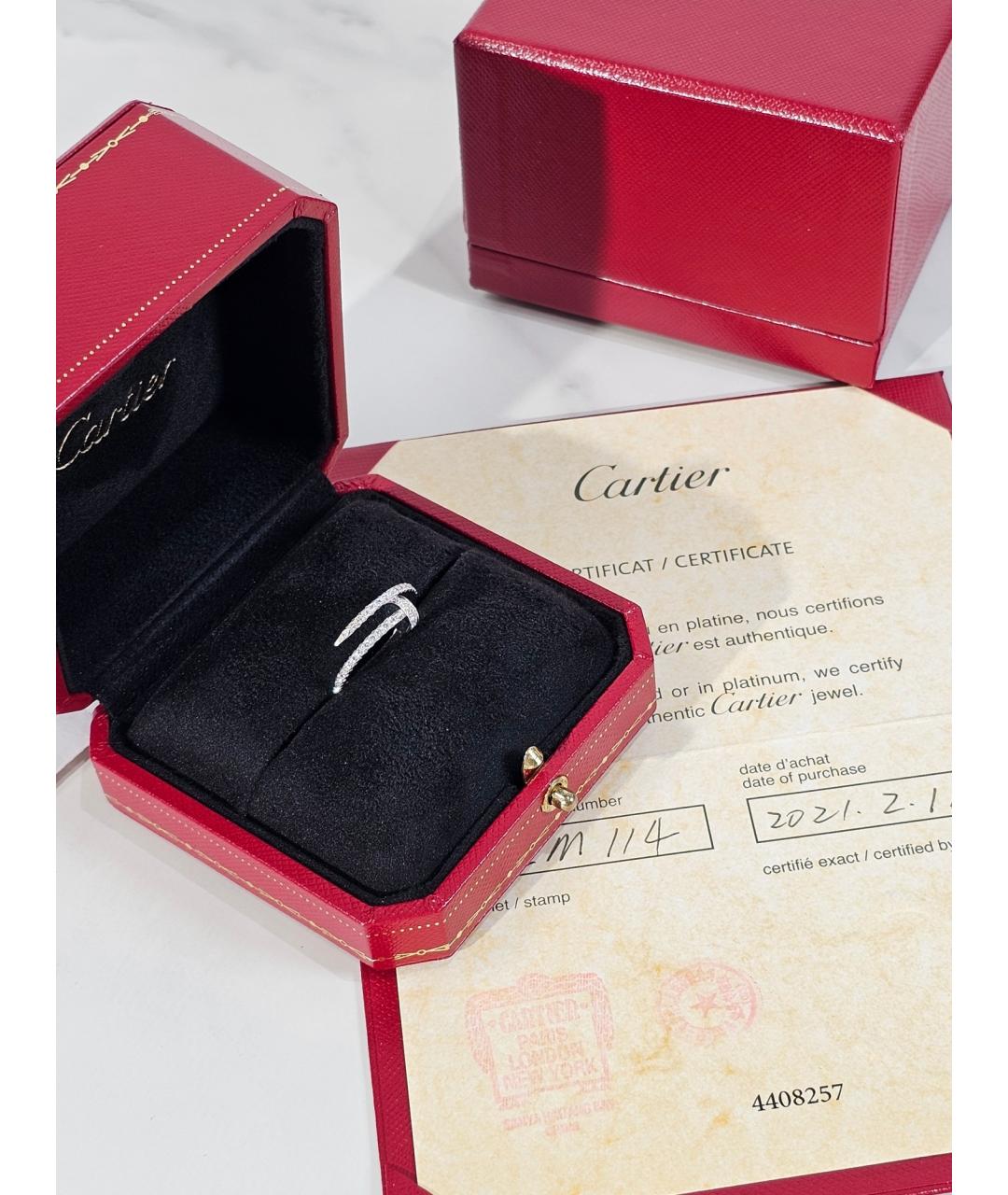 CARTIER Серебряное кольцо из белого золота, фото 2
