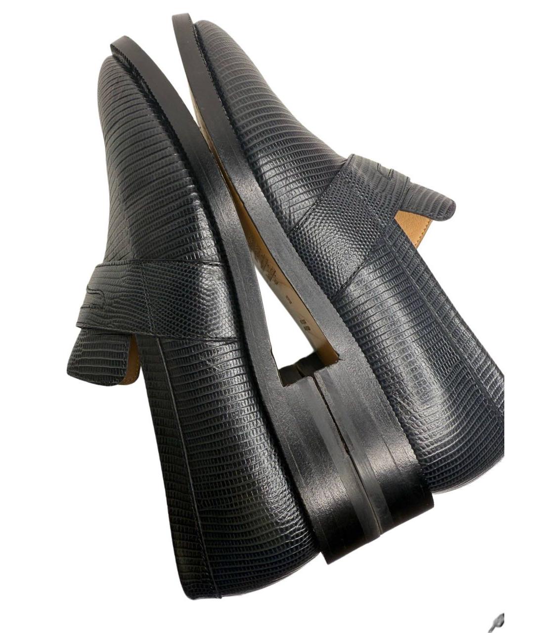 MAISON MARGIELA Черные кожаные лоферы, фото 7