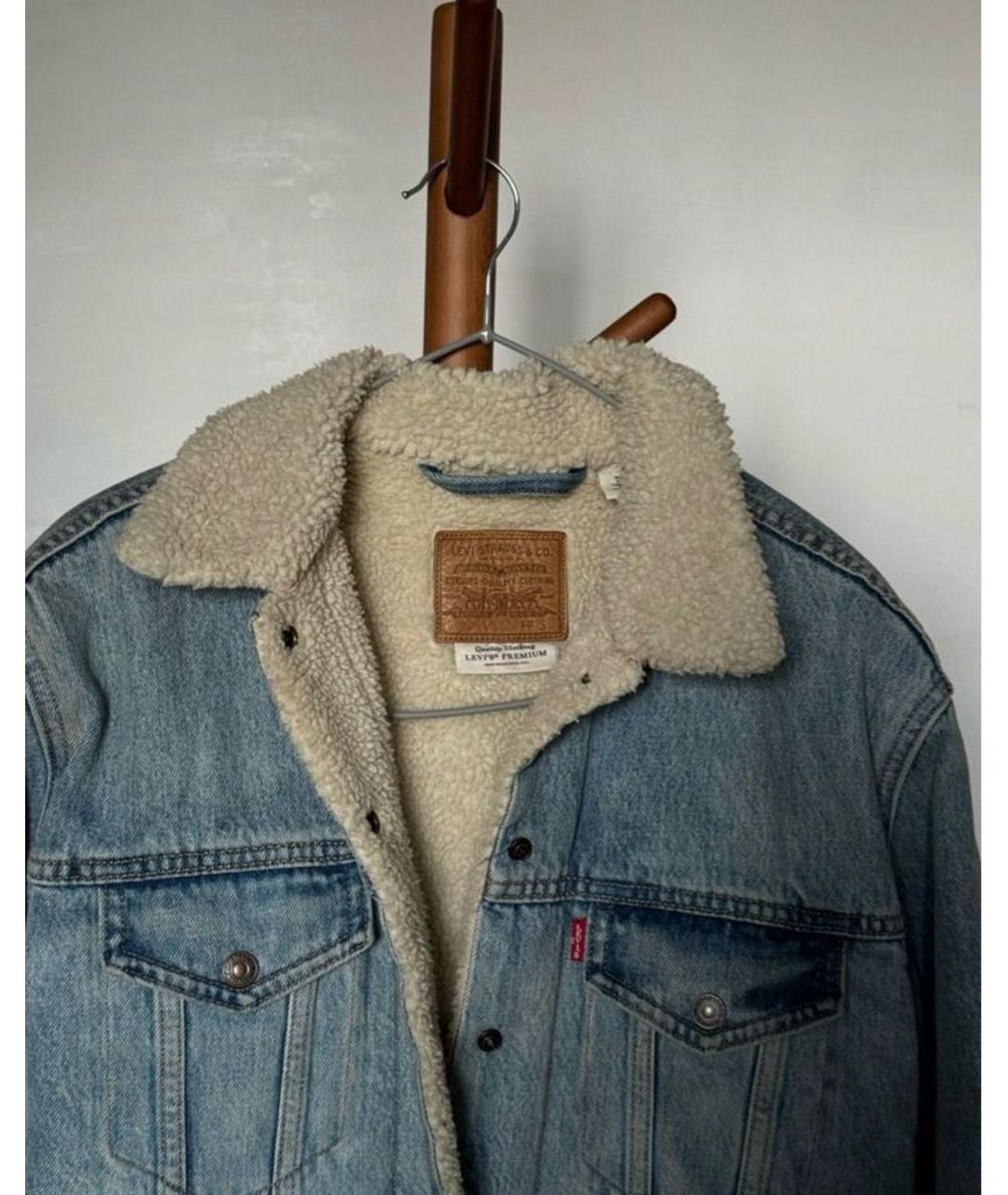 LEVI'S Голубая деним куртка, фото 3