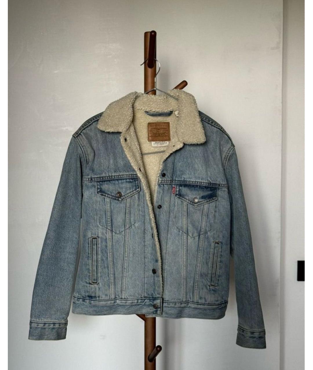 LEVI'S Голубая деним куртка, фото 5