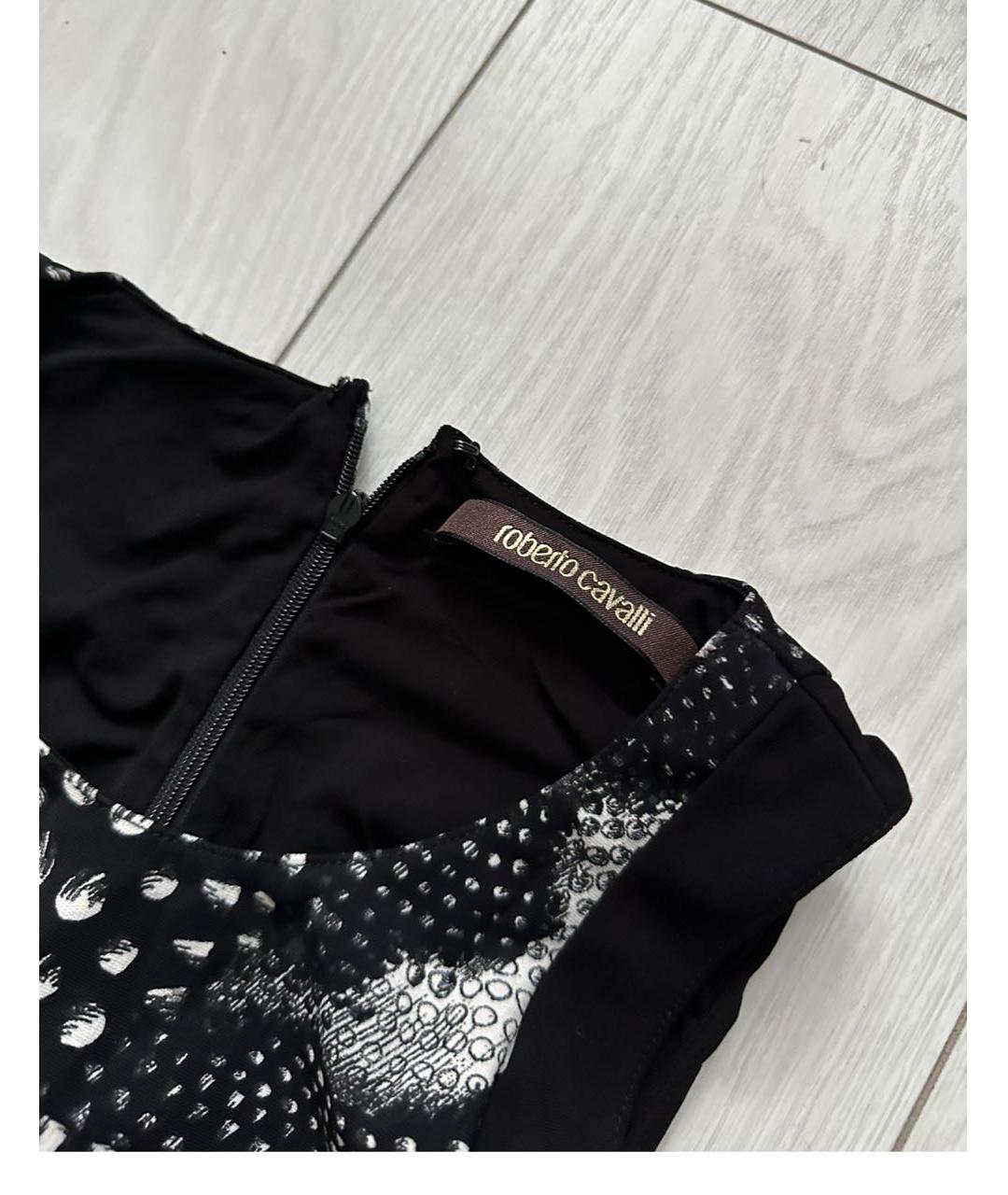 ROBERTO CAVALLI Черное коктейльное платье, фото 3