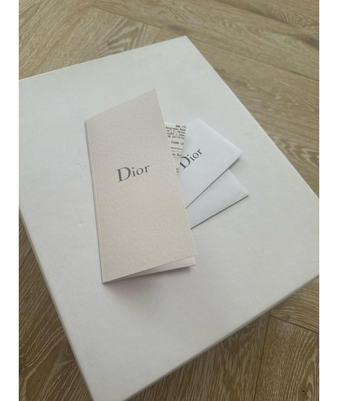 CHRISTIAN DIOR Синие туфли из лакированной кожи, фото 5