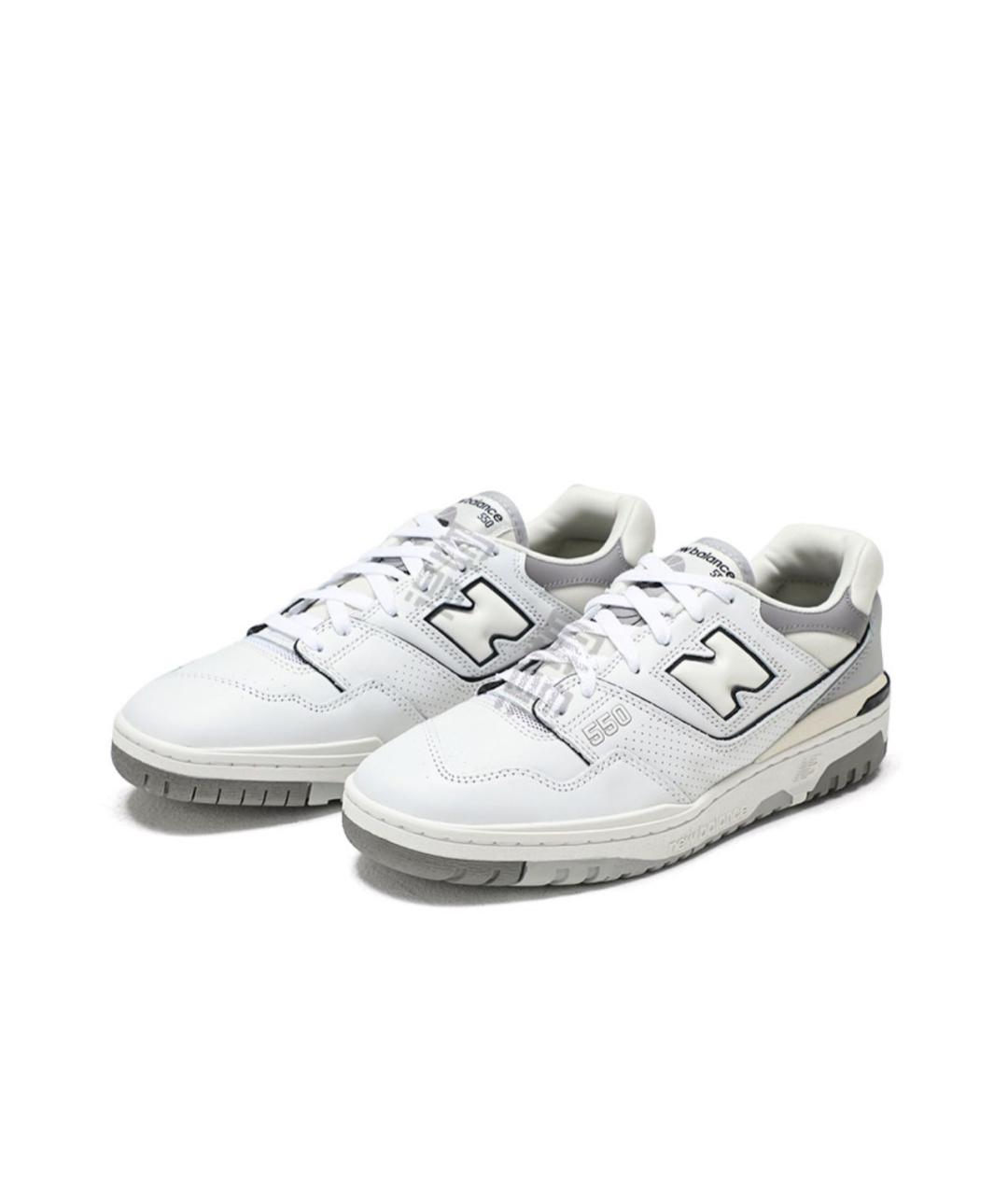 NEW BALANCE Белые кожаные кроссовки, фото 4