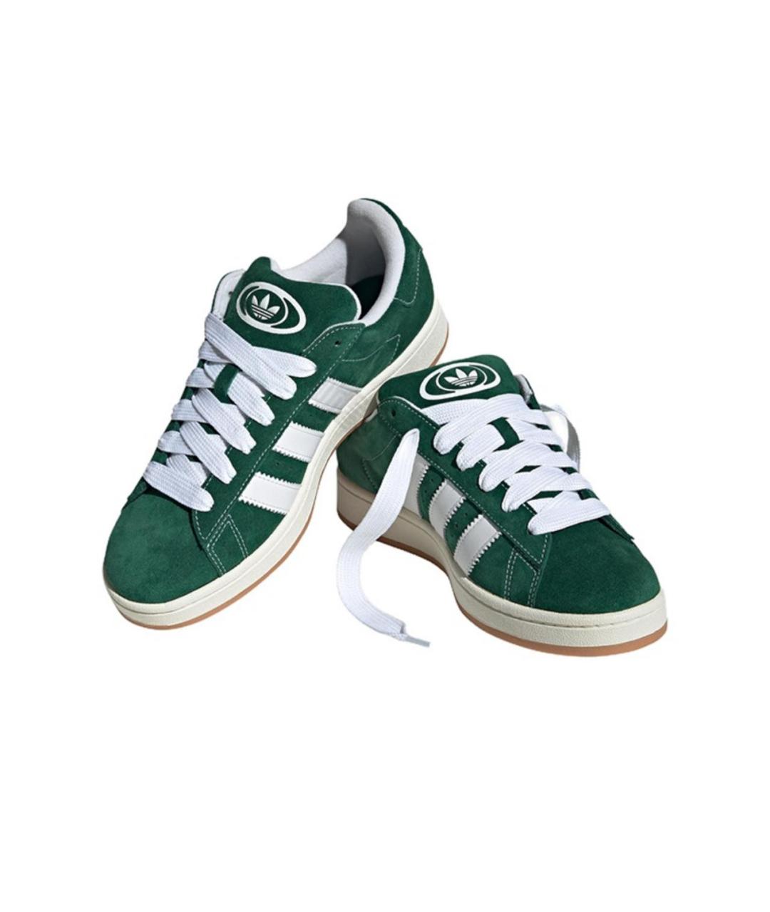 ADIDAS Зеленые замшевые кеды, фото 2