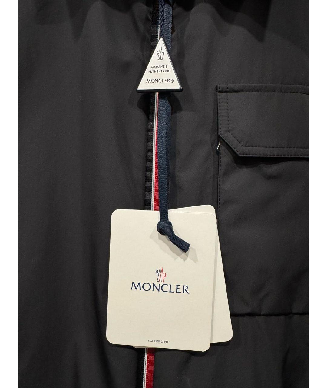 MONCLER Черная полиэстеровая куртка, фото 3