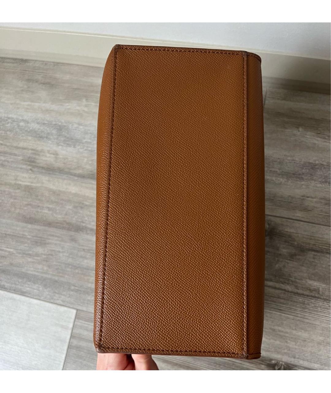 FURLA Коричневая кожаная сумка тоут, фото 5