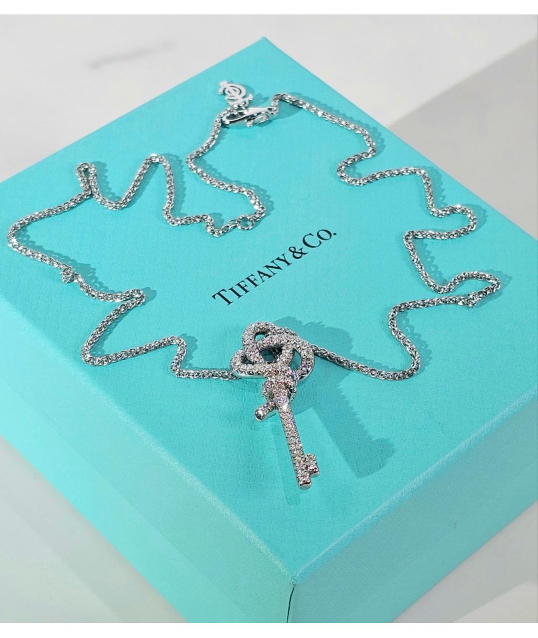 TIFFANY&CO Серебряное платиновое колье, фото 3