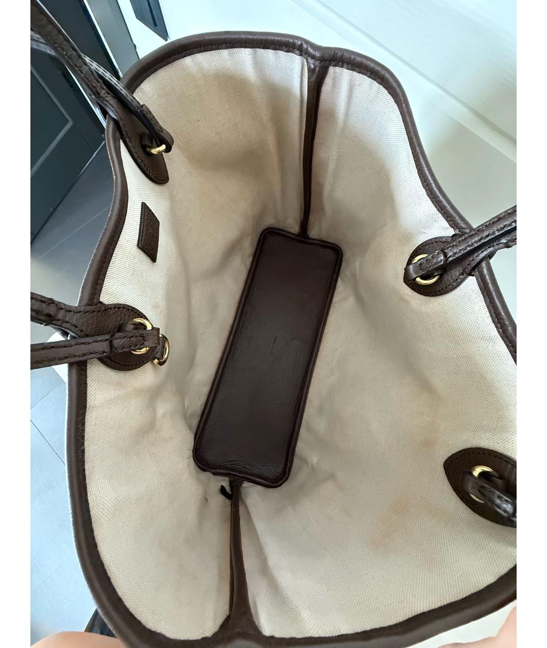 GUCCI Бежевая сумка тоут, фото 4