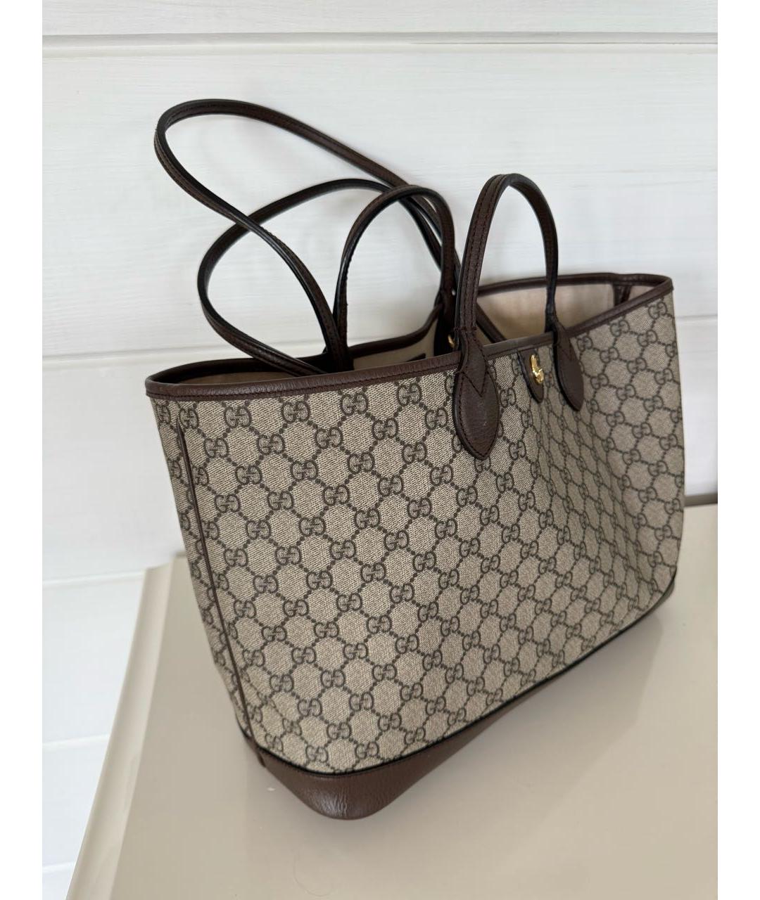 GUCCI Бежевая сумка тоут, фото 2