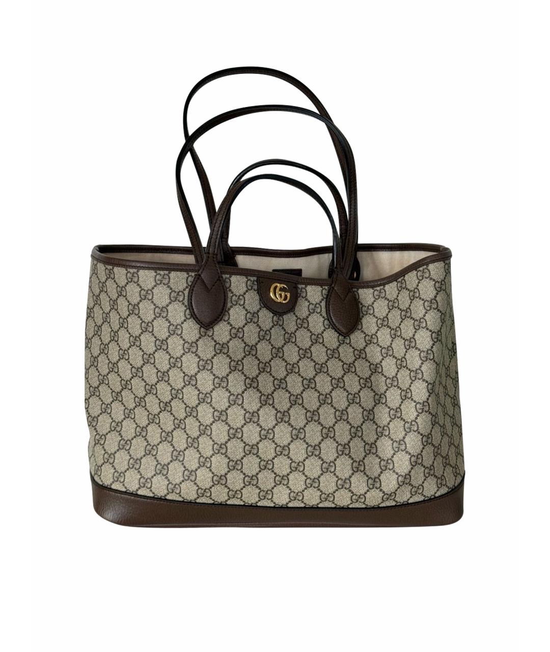 GUCCI Бежевая сумка тоут, фото 1