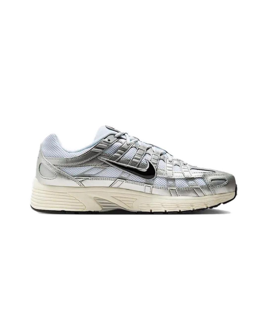 NIKE Серебряные низкие кроссовки / кеды, фото 1