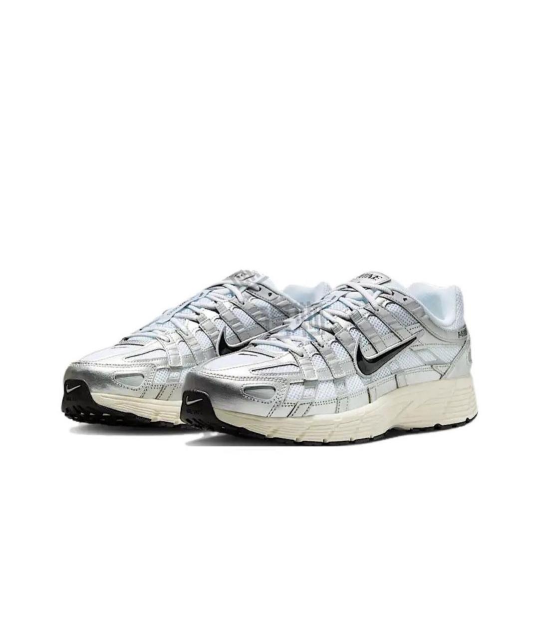 NIKE Серебряные низкие кроссовки / кеды, фото 3