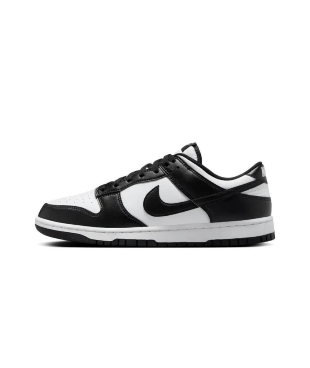 NIKE Черные кожаные низкие кроссовки / кеды, фото 2