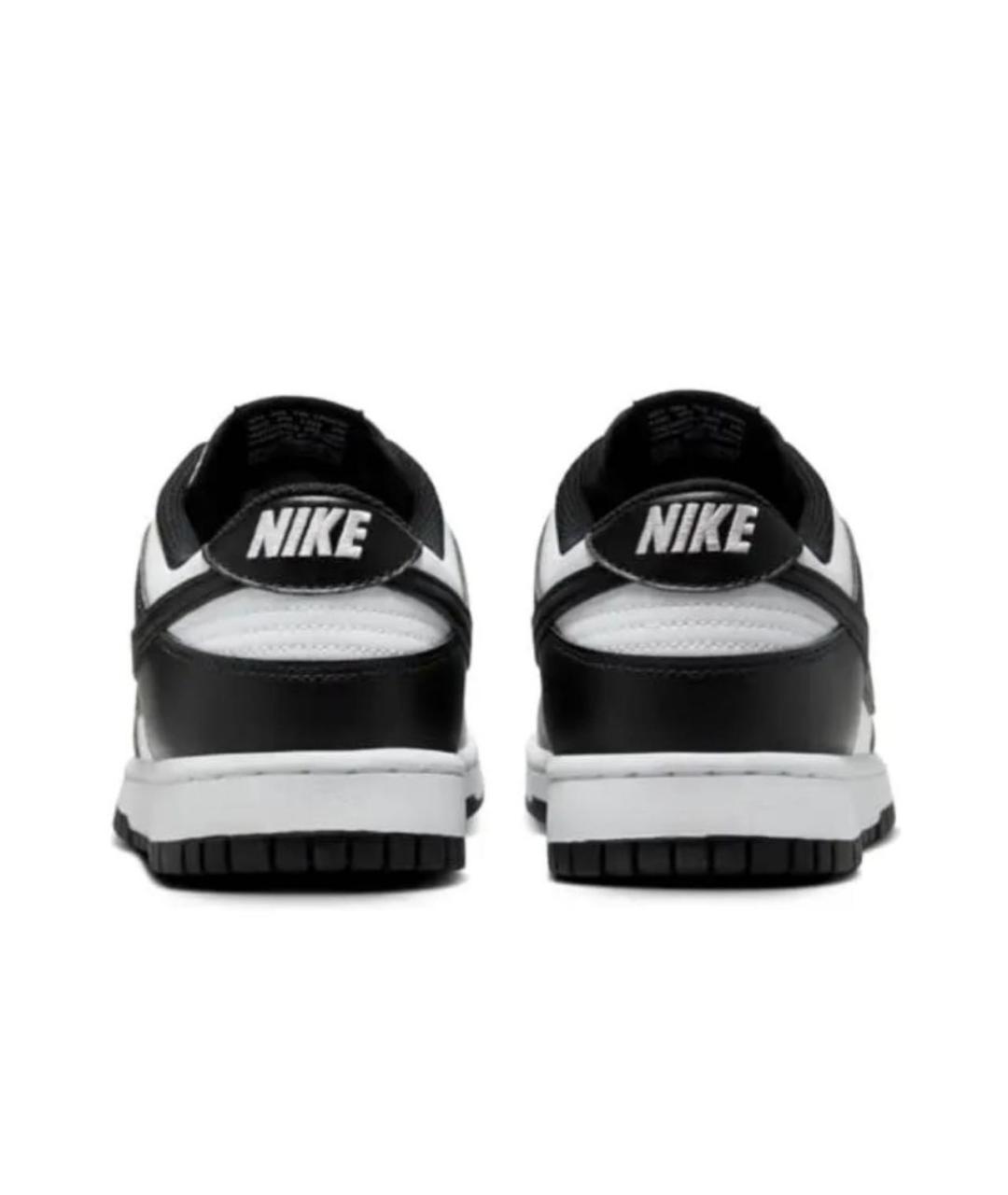 NIKE Черные кожаные низкие кроссовки / кеды, фото 5