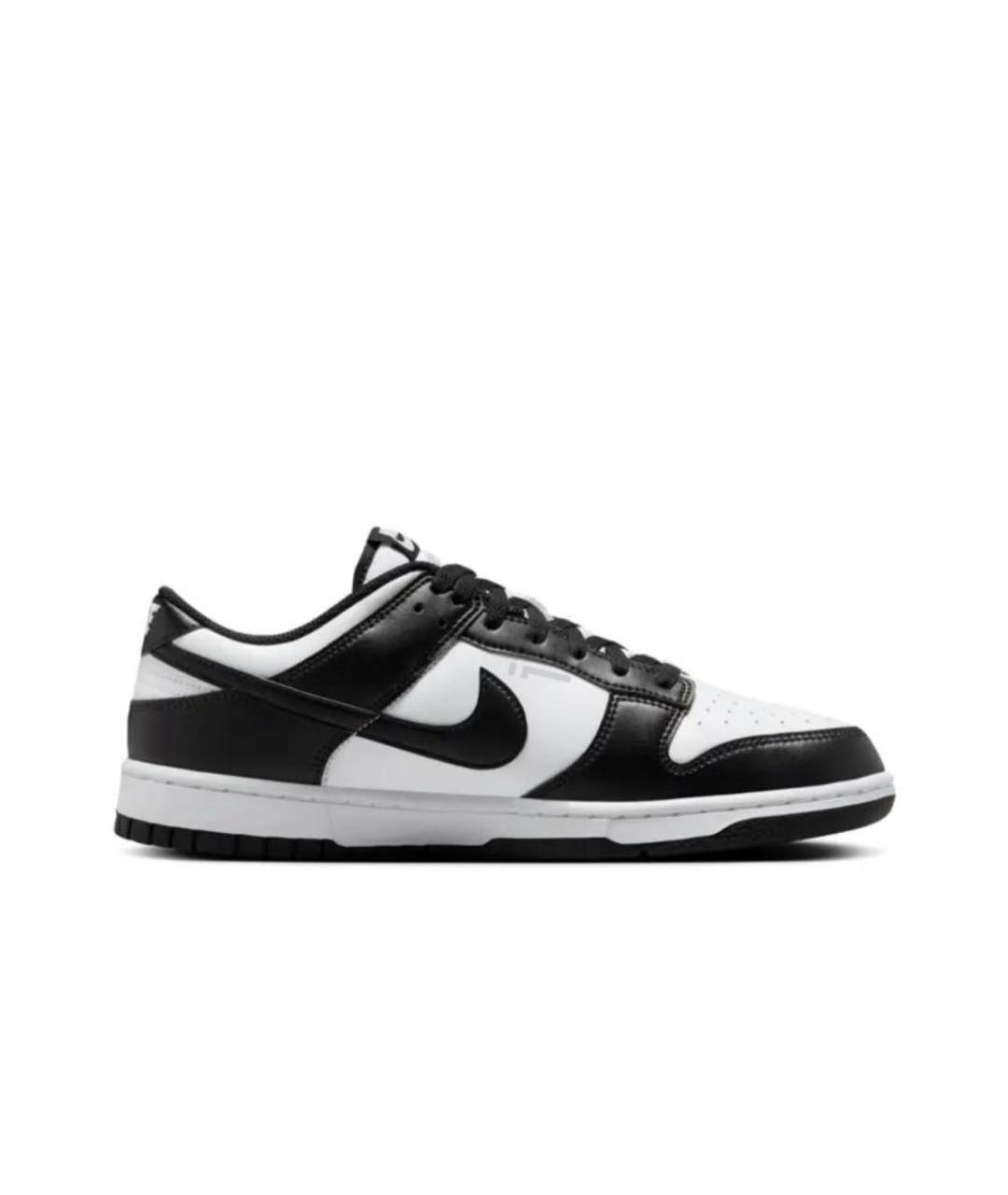 NIKE Черные кожаные низкие кроссовки / кеды, фото 1