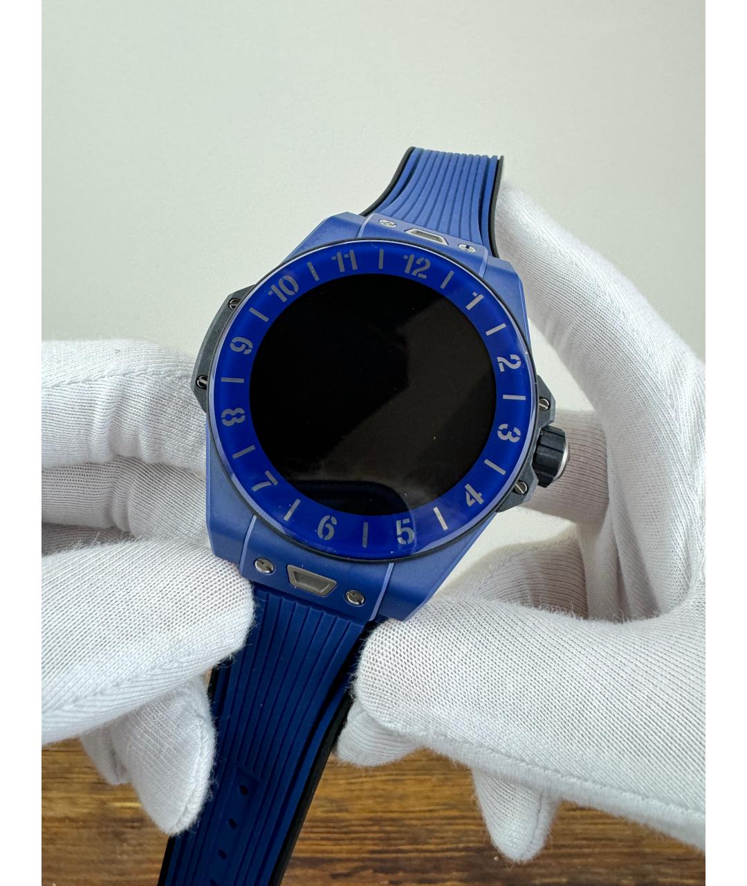 HUBLOT Синие керамические часы, фото 2