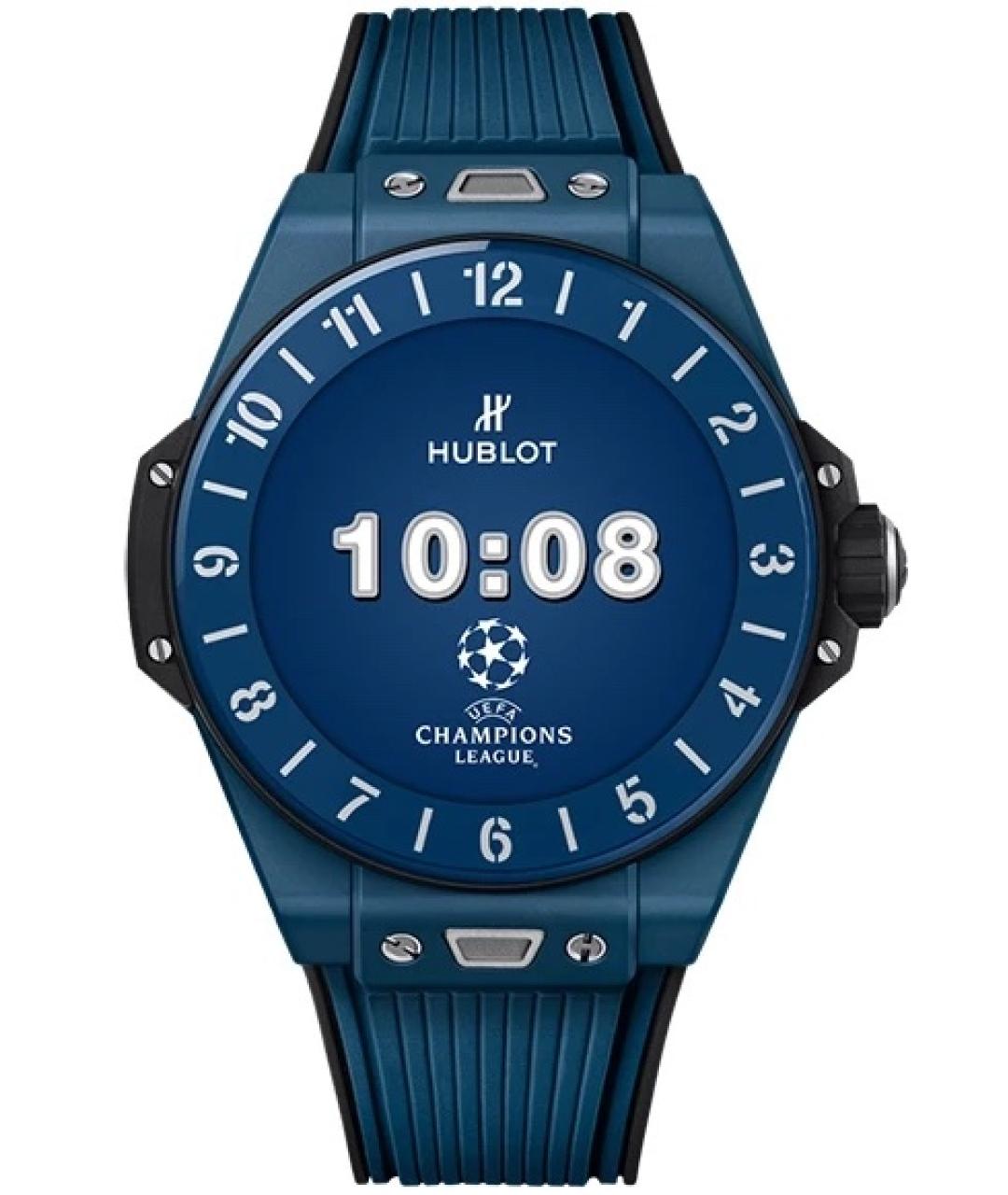 HUBLOT Синие керамические часы, фото 1