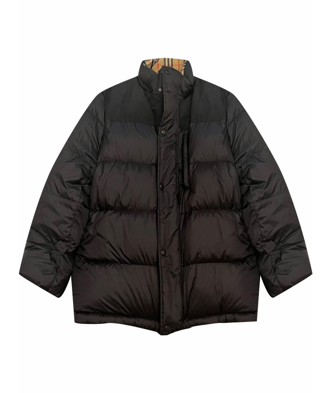 BURBERRY Черная полиэстеровая куртка, фото 1