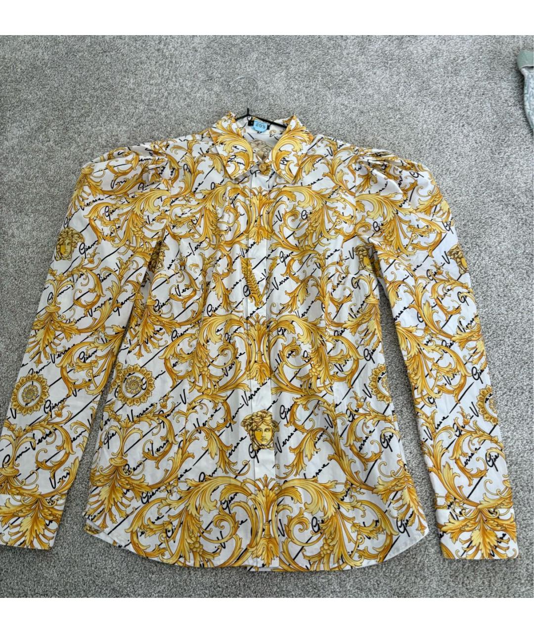 VERSACE Белая хлопковая рубашка, фото 3