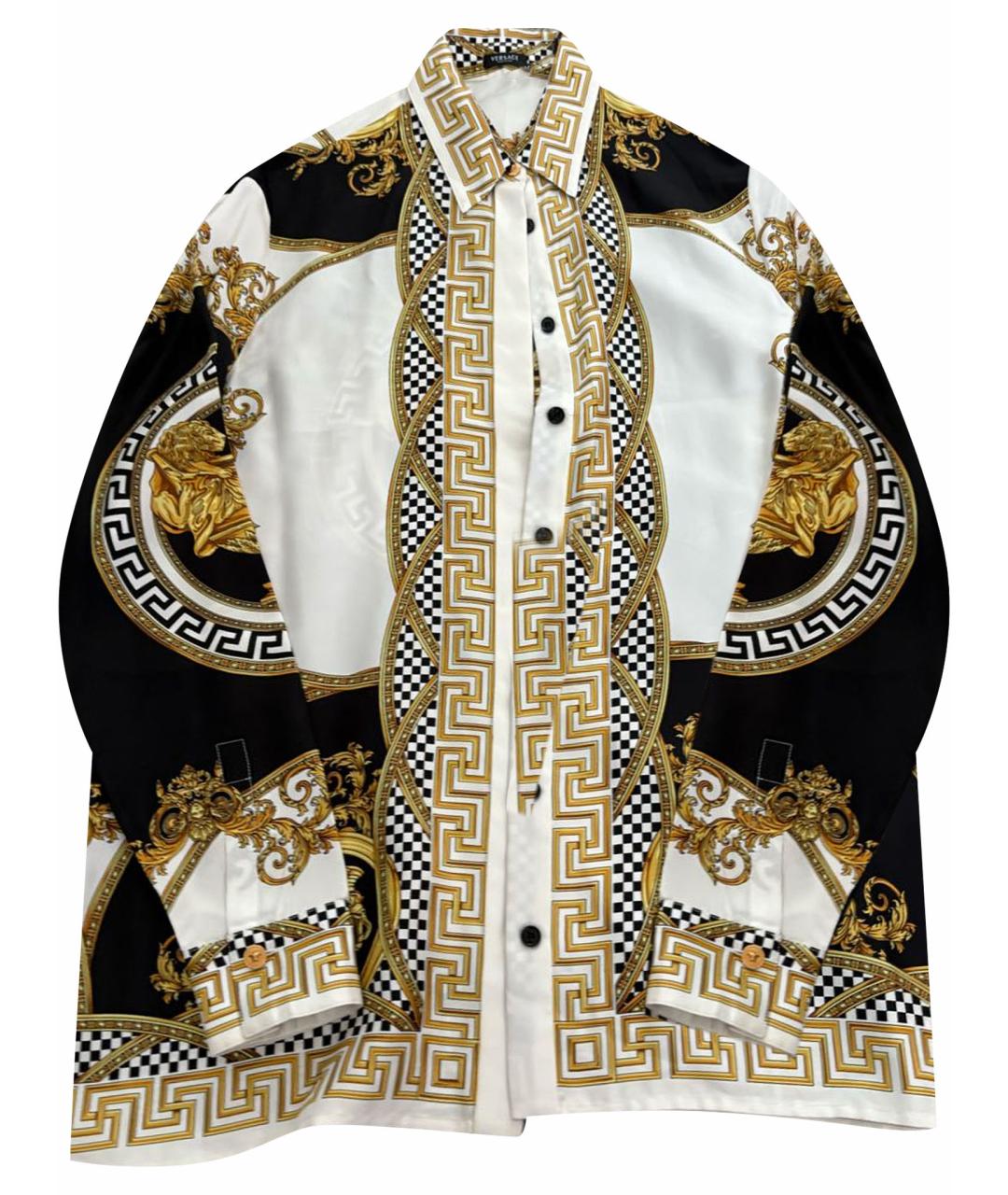 VERSACE Черная шелковая рубашка, фото 1